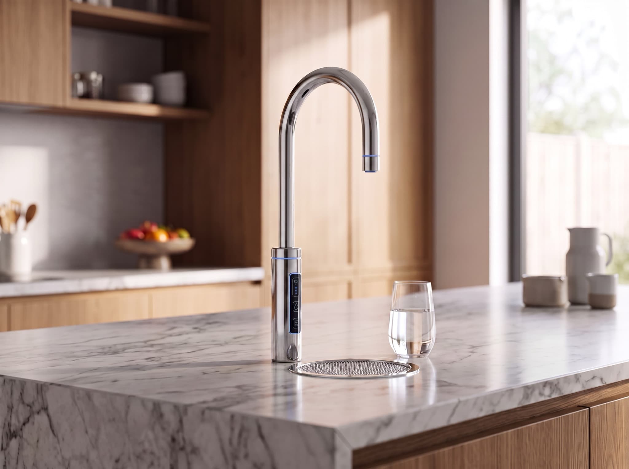 RoyalFlow smart tap in a designer home kitchen
